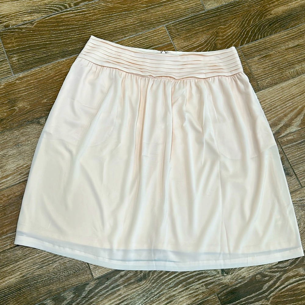 DE Collection Blush Pink Pintuck Waist Skirt Size Large